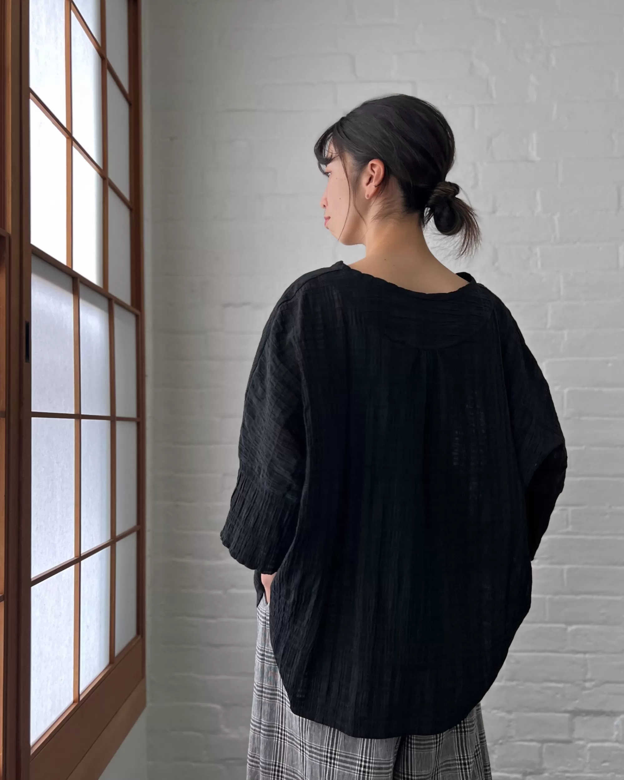 LJ struthers : Blouse Lunaire A Carreaux Transparents Shop