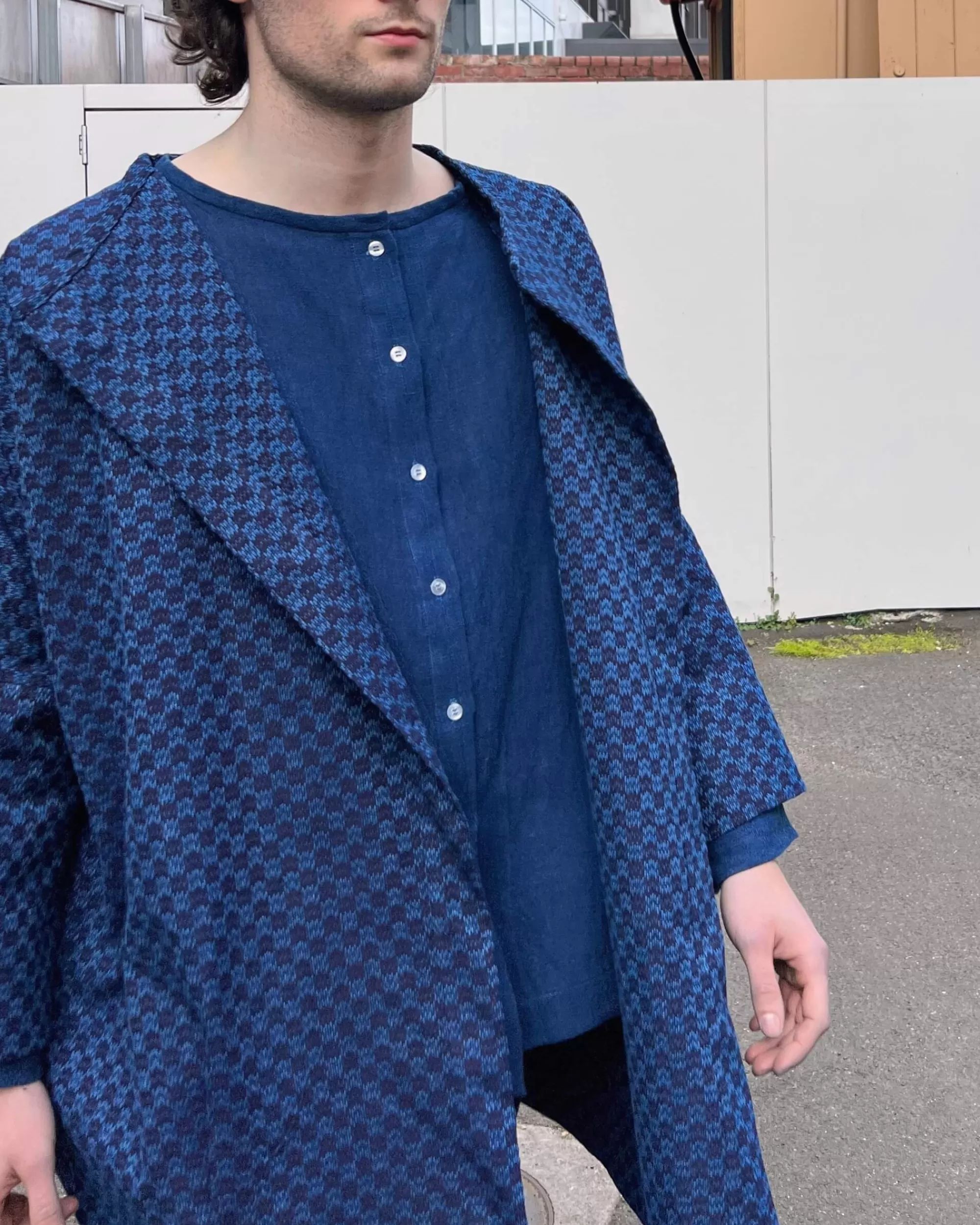 LJ struthers : Duster De Galerie En Coton Indigo Best