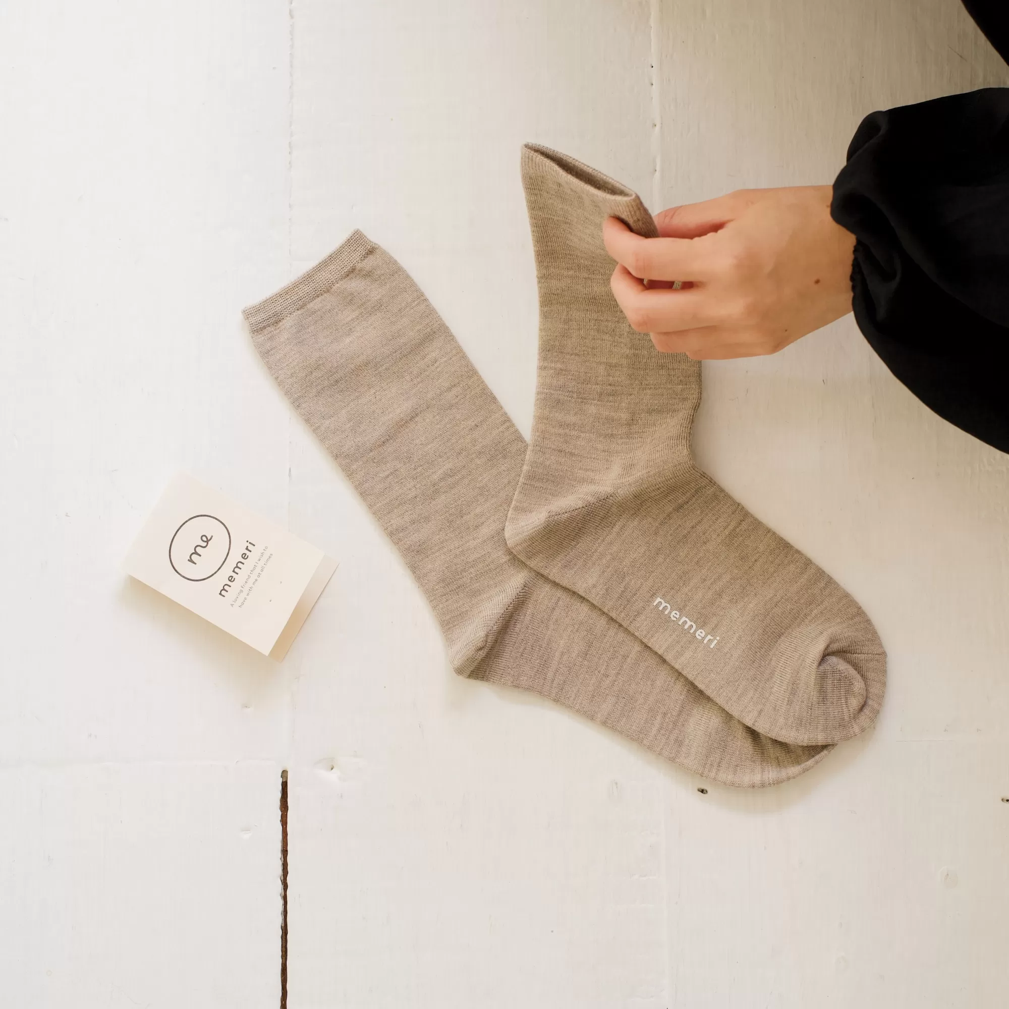 nishiguchi kutsushita Memeri : Chaussettes En Laine Merinos Fashion