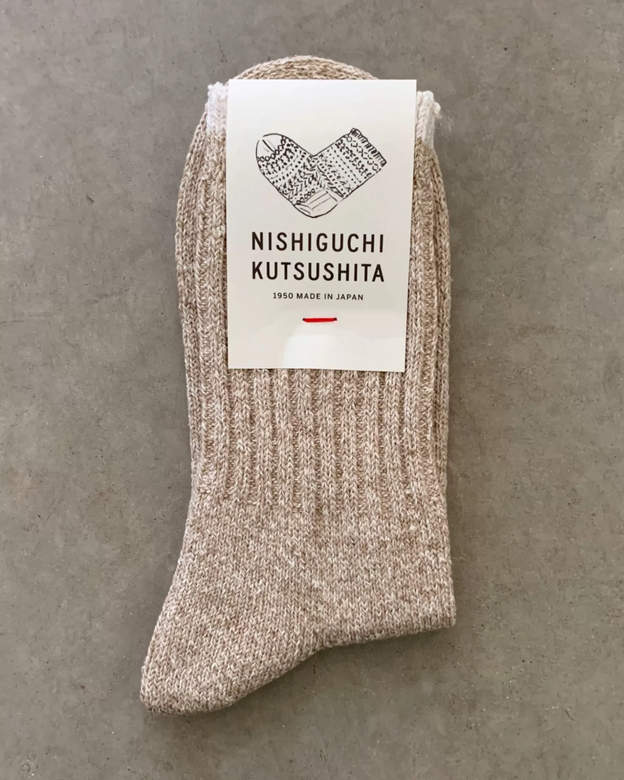 nishiguchi kutsushita Nishiguchi Kutsuhita : Chaussettes Boston En Coton Et Soie Store