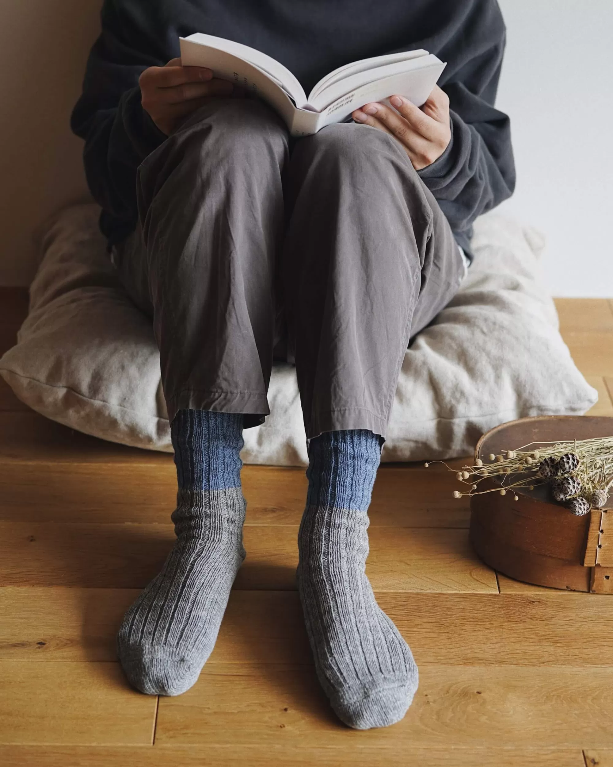 nishiguchi kutsushita : Chaussettes Boston En Laine Et Coton Hot