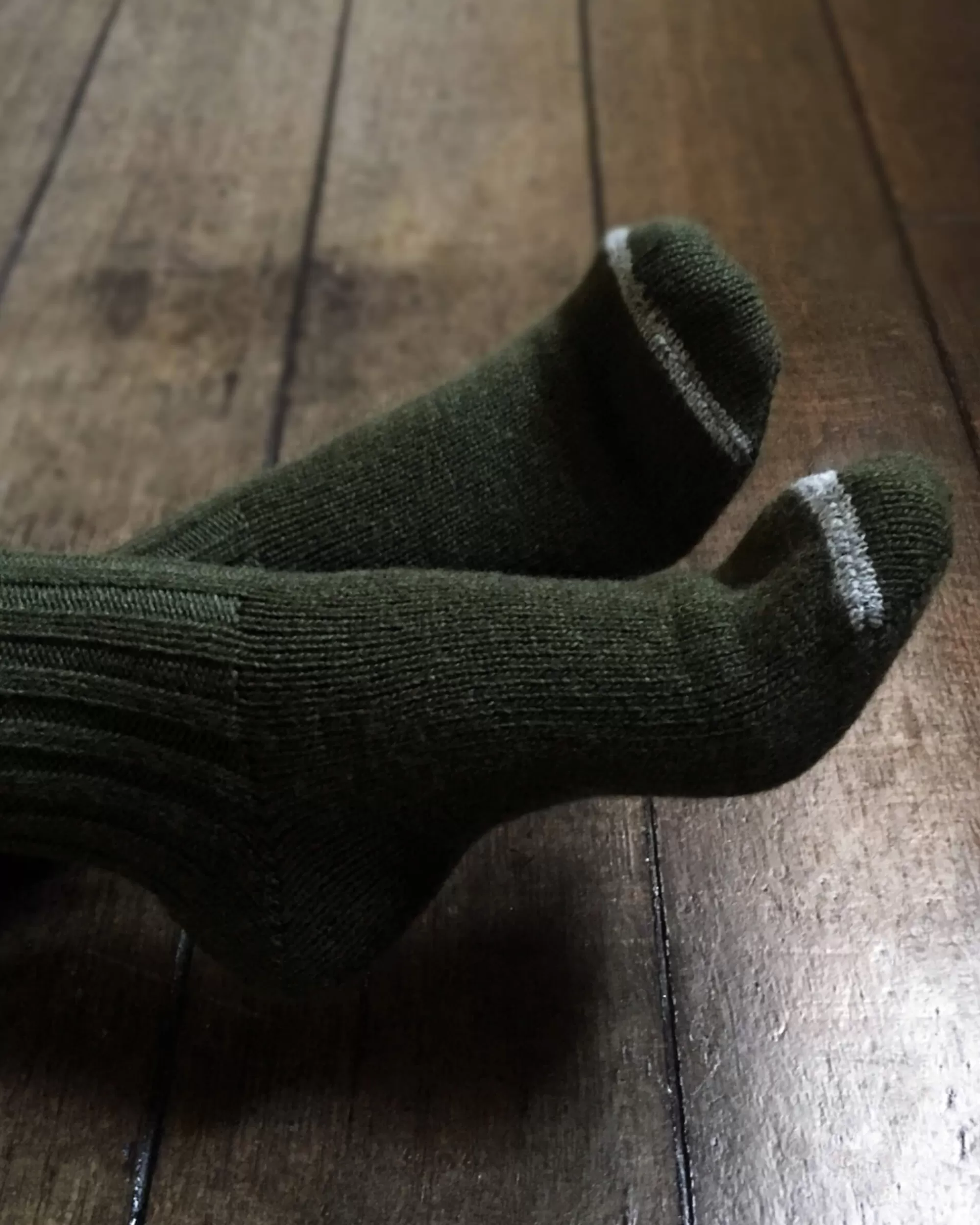 nishiguchi kutsushita : Chaussettes Cotelees En Laine Praha Sale