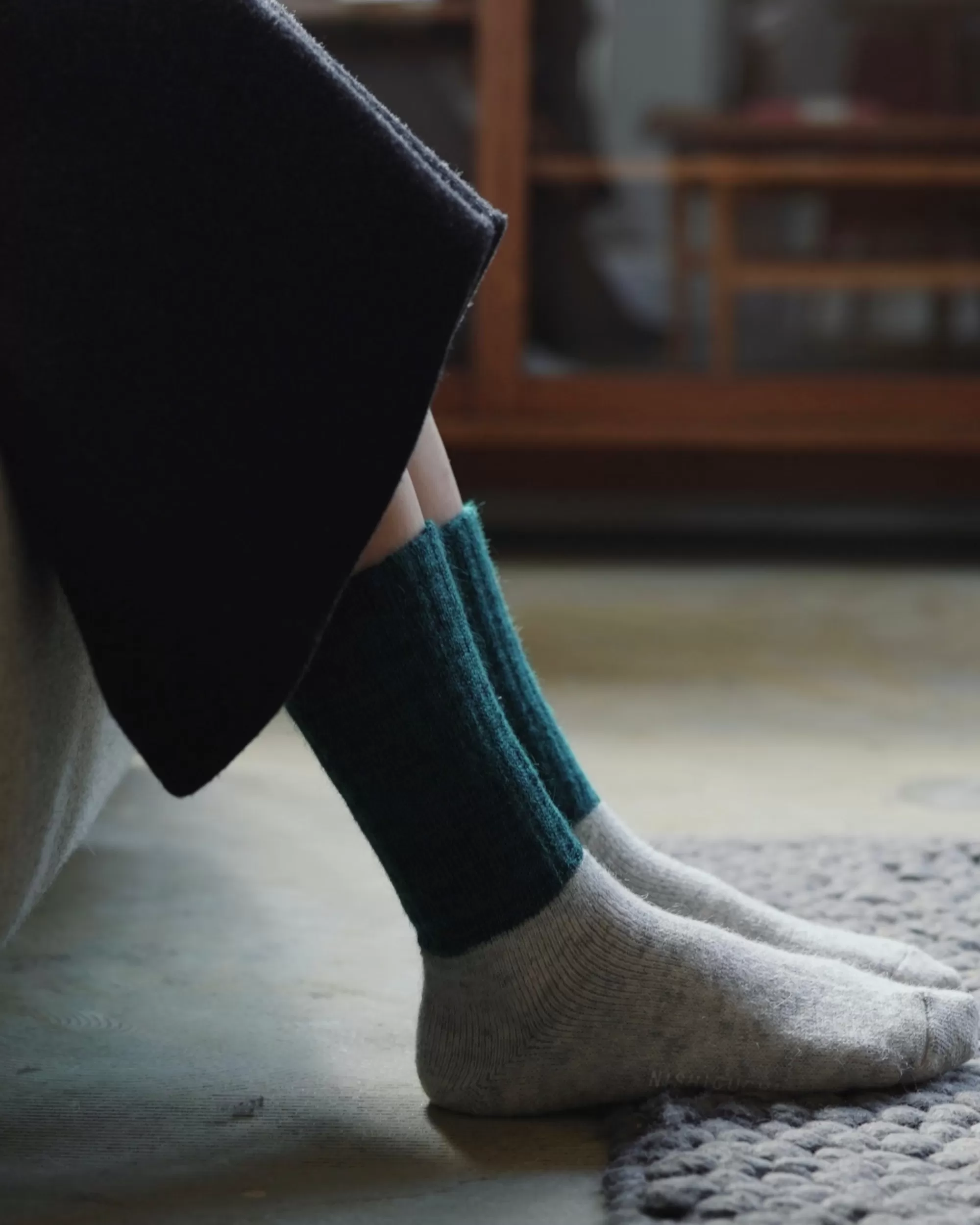 nishiguchi kutsushita : Chaussettes Oslo Mohair En Laine Sale