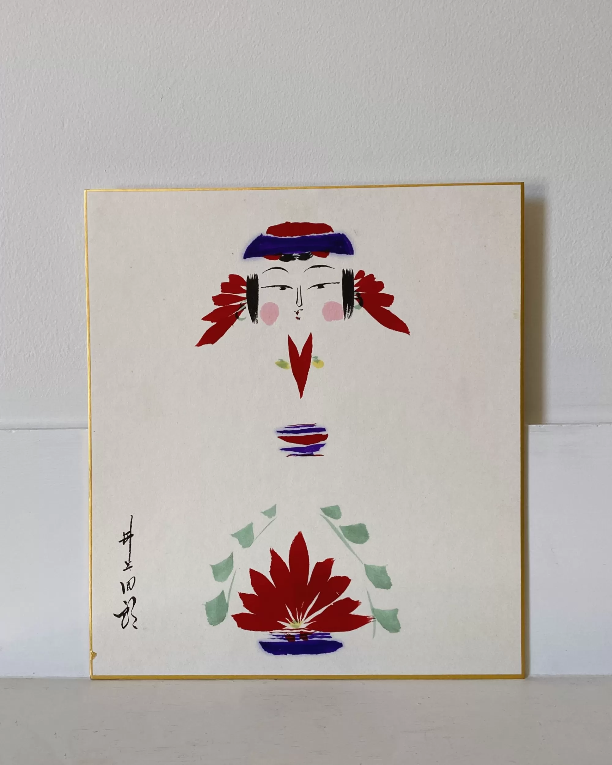 the maker Peinture Kokeshi Shikishi Vintage Outlet
