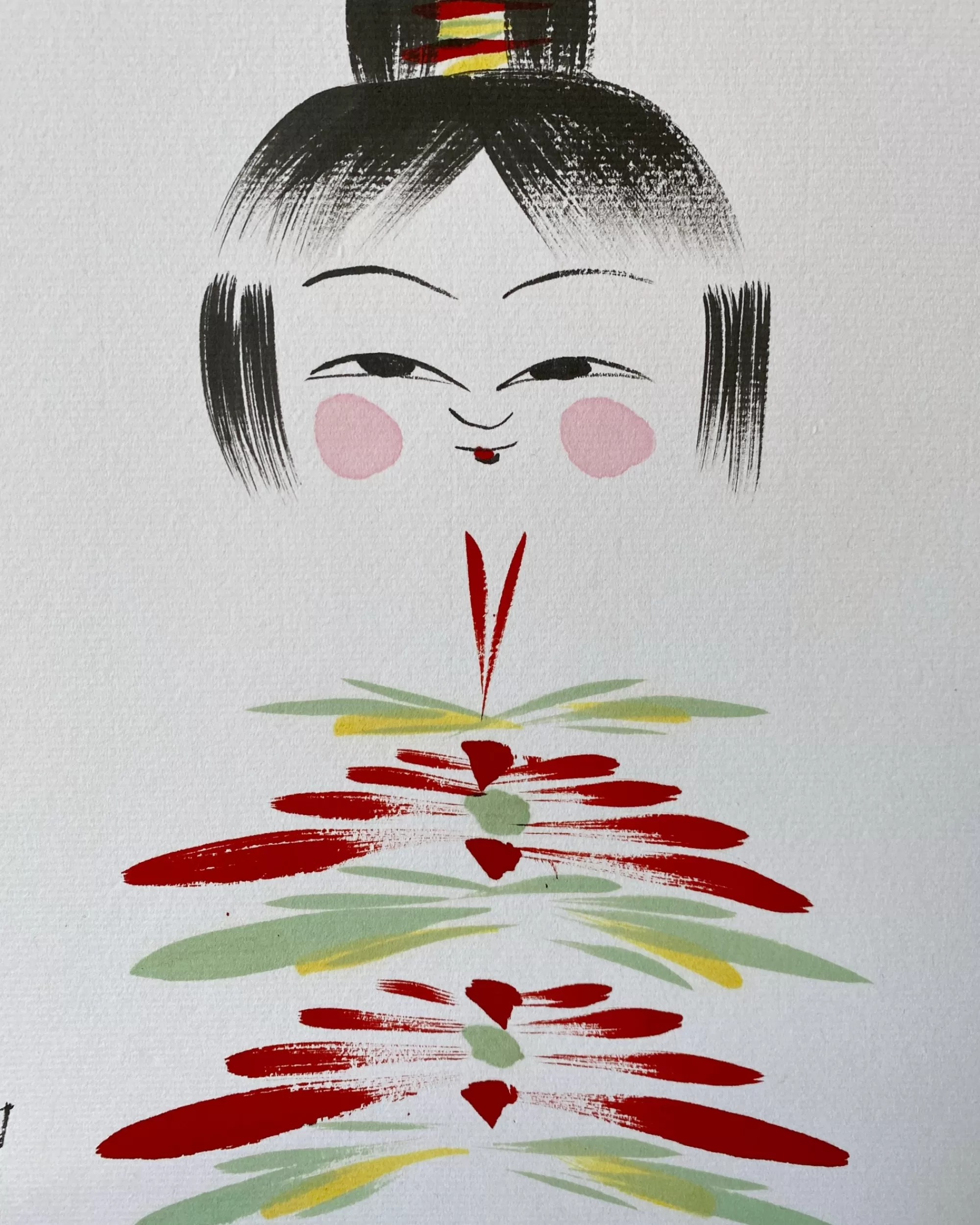 the maker Peinture Kokeshi Shikishi Vintage Flash Sale