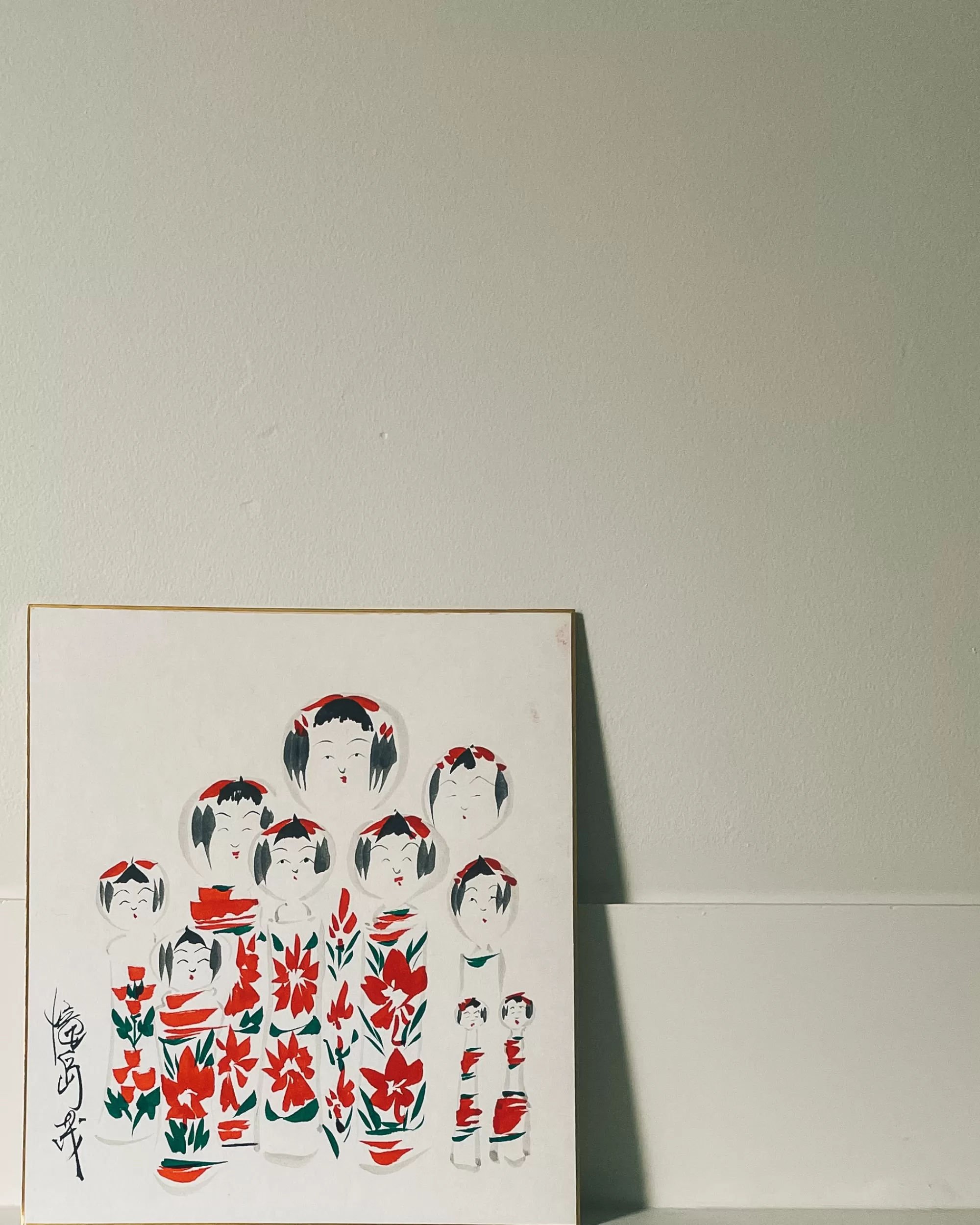 the maker Peinture Shikishi Kokeshi Vintage Best