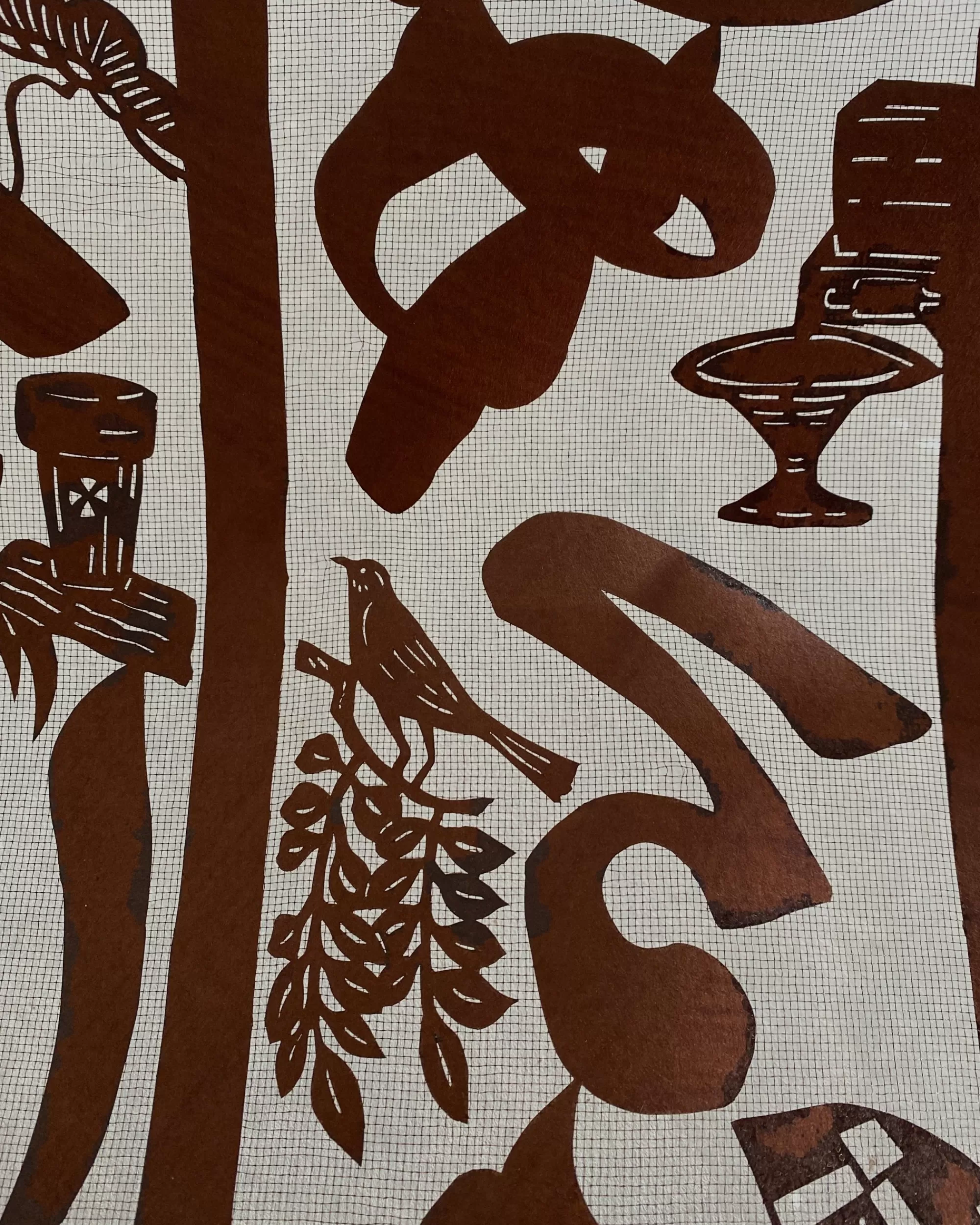 the maker Pochoir Katagami Japonais Vintage Clearance