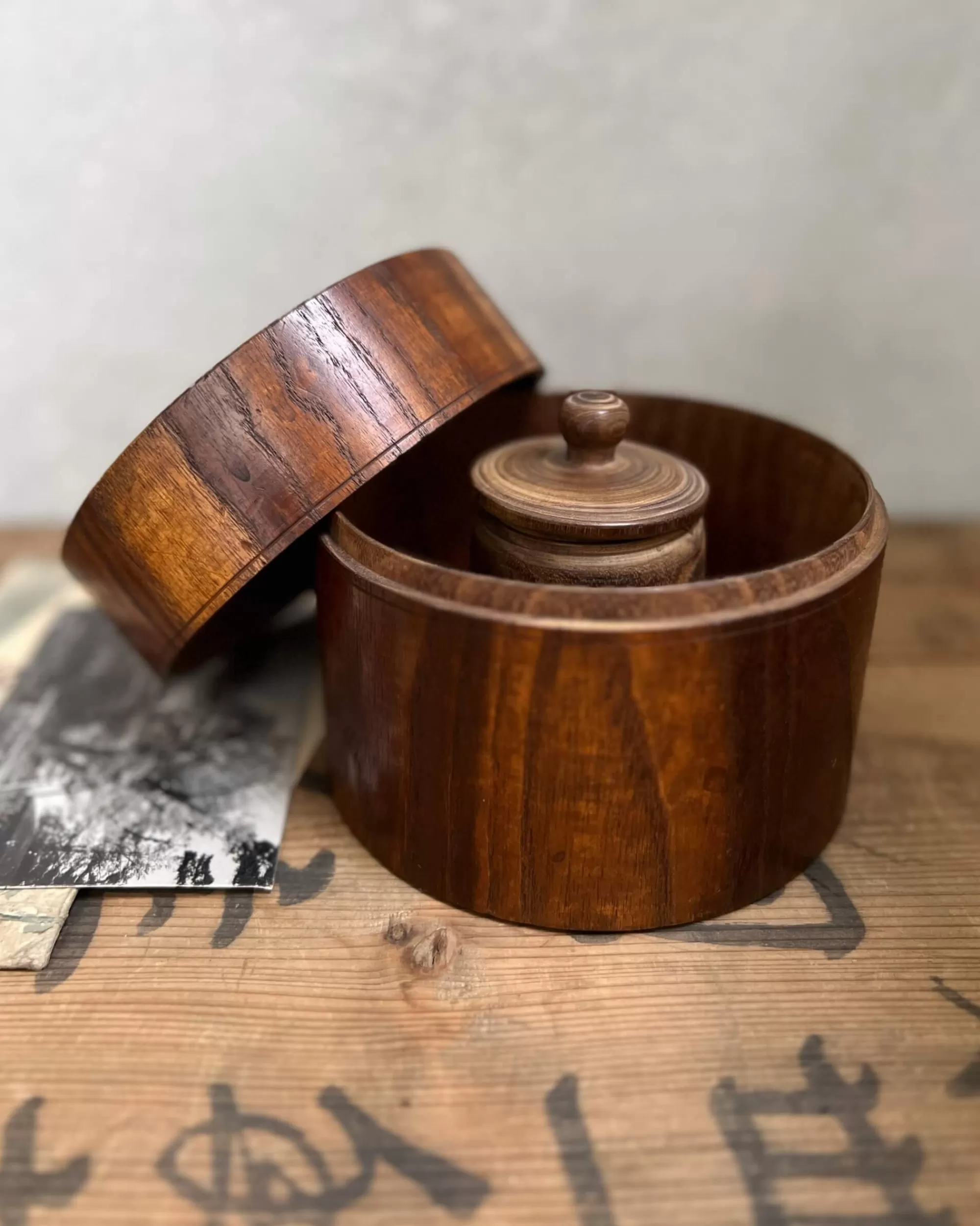 the maker Recipient Vintage En Bois Japonais Best