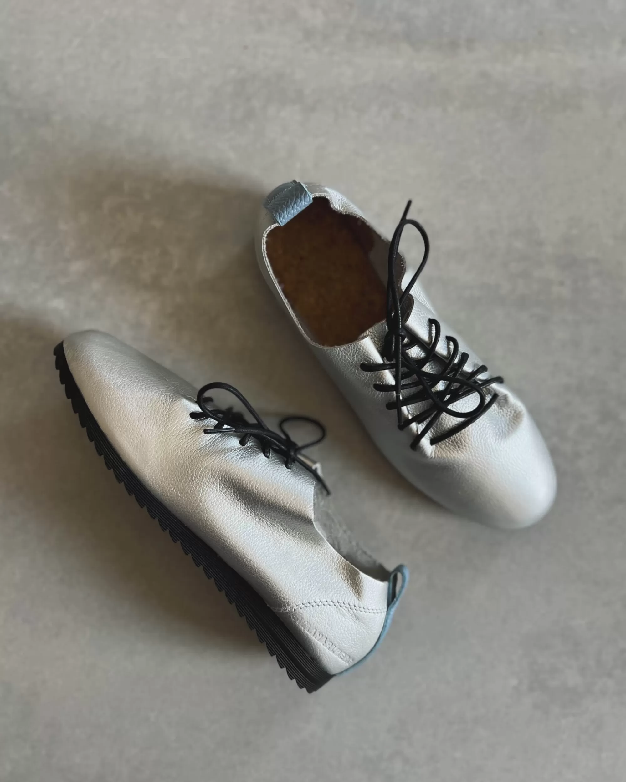 swaanarlberg : Chaussures Japonaises En Cuir Argente Cheap